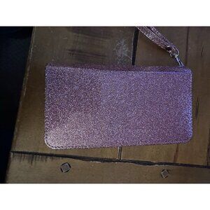 Cellphone Case Metallic Rose With Card Holder Slots